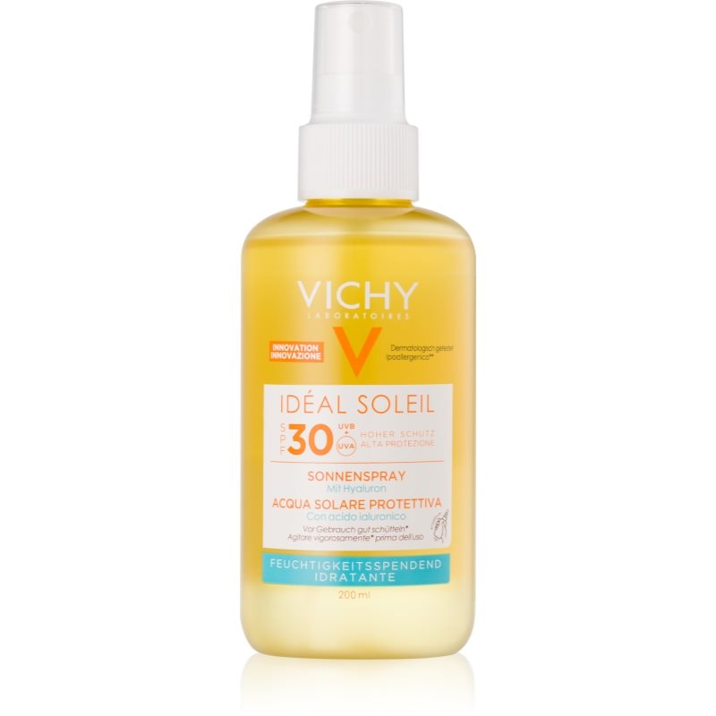 Vichy Idéal Soleil защитен спрей с хиалуронова киселина SPF 30 - Грижа за тяло - Сравни цени от 1 магазин с безплатна доставка