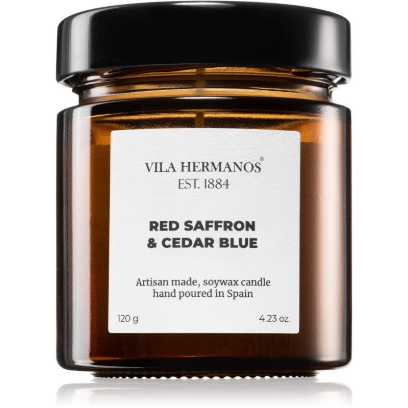 Vila Hermanos Vila Hermanos Apothecary Red Saffron & Cedar Blue ароматна свещ 150 гр. - Унисекс парфюм 150мл - Сравни цени от 1 магазин с безплатна доставка