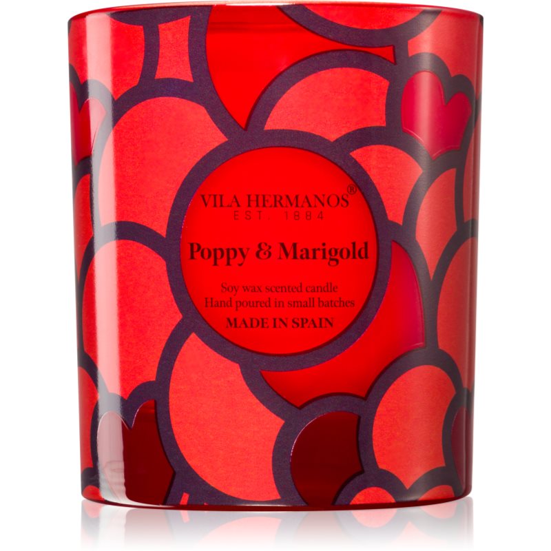 Vila Hermanos 70ths Year Poppy & Marigold ароматна свещ 200 гр. - Аромат - Сравни цени от 1 магазин с безплатна доставка