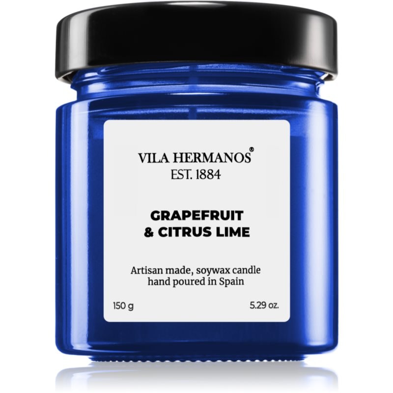 Vila Hermanos Apothecary Cobalt Blue Grapefruit & Citrus Lime ароматна свещ 150 гр. - Аромат - Сравни цени от 1 магазин с безплатна доставка