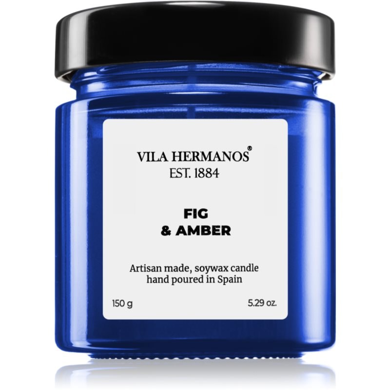 Vila Hermanos Apothecary Cobalt Blue Fig & Amber ароматна свещ 150 гр. - Аромат - Сравни цени от 1 магазин с безплатна доставка