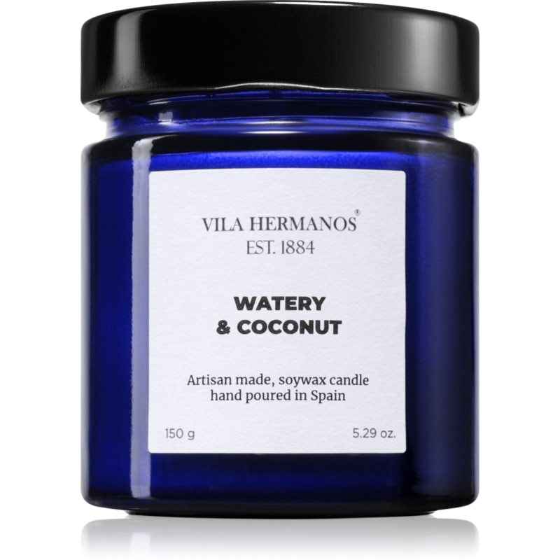 Vila Hermanos Apothecary Cobalt Blue Watery & Coconut ароматна свещ 150 гр. - Аромат - Сравни цени от 1 магазин с безплатна доставка