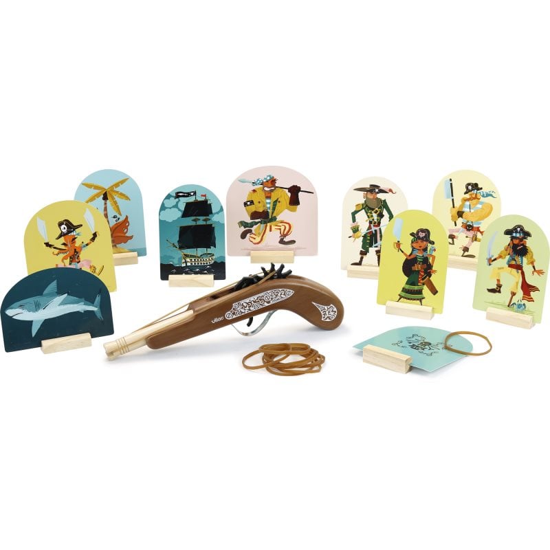 Vilac Rubber Band Gun играчка за подреждане 3y+