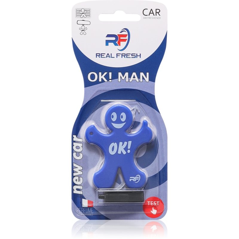 Real Fresh OK! Man New Car aроматизатор за автомобил - Аромат - Сравни цени от 1 магазин с безплатна доставка