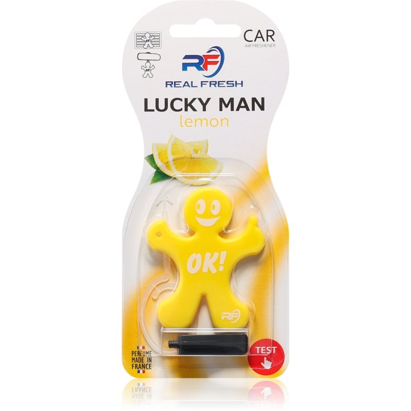 Real Fresh Lucky Man Lemon aроматизатор за автомобил - Аромат - Сравни цени от 1 магазин с безплатна доставка
