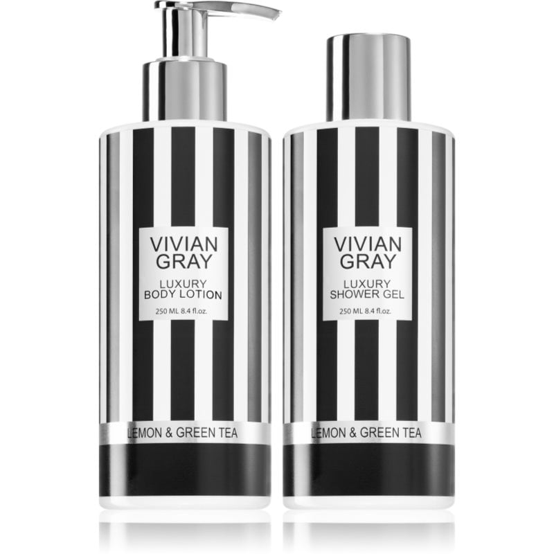 Vivian Gray Lemon & Green Tea подаръчен комплект за тяло 2x