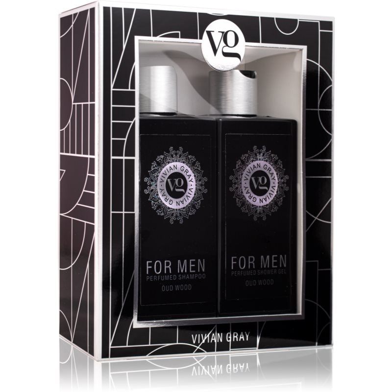 Vivian Gray Oud Wood подаръчен комплект за тяло за мъже - Комплект - Сравни цени от 1 магазин с безплатна доставка