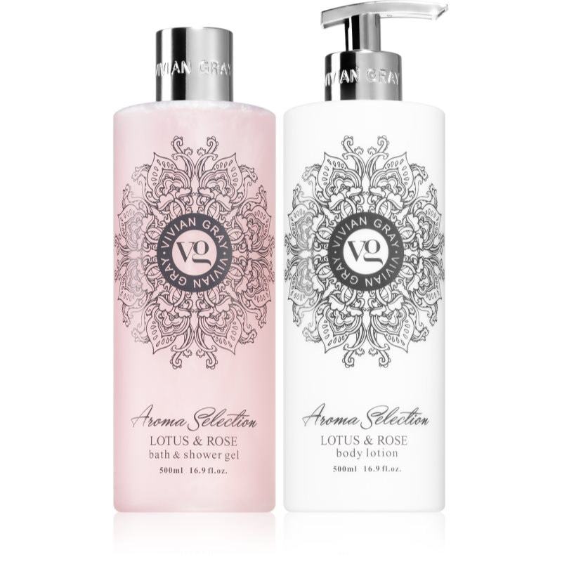Vivian Gray Aroma Selection Lotus & Rose подаръчен комплект 2x - Комплект - Сравни цени от 1 магазин с безплатна доставка