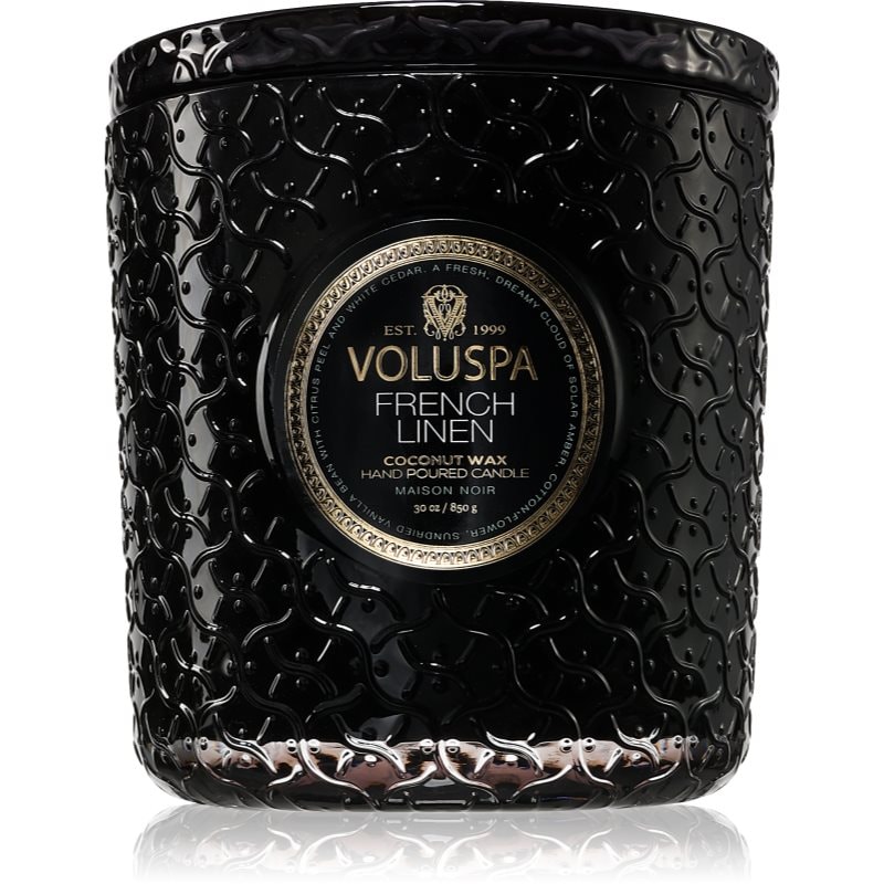 VOLUSPA VOLUSPA Maison Noir French Linen ароматна свещ 850 гр. - Унисекс парфюм 850мл - Сравни цени от 1 магазин с безплатна доставка