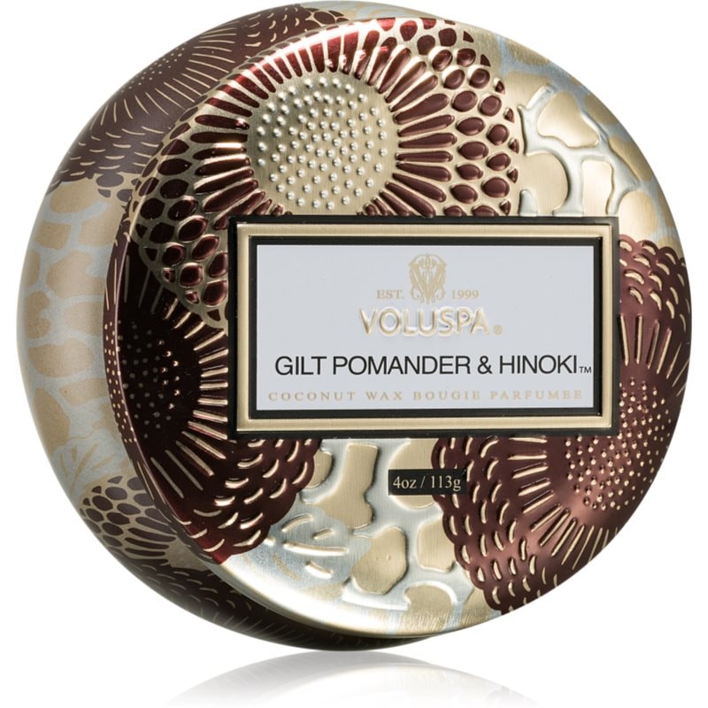 VOLUSPA Japonica Holiday Gilt Pomander & Hinoki ароматна свещ в кутия 113 гр. - Аромат - Сравни цени от 1 магазин с безплатна доставка