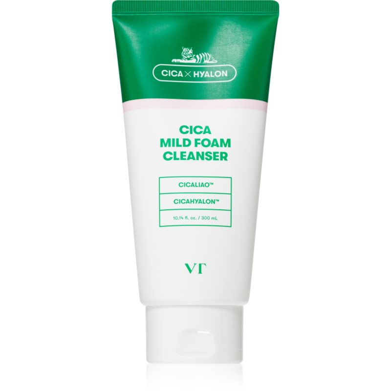 VT Cosmetics VT Cosmetics Cica Mild Foam Cleanser нежна почистваща пяна с успокояващ ефект - Унисекс парфюм 300мл - Сравни цени от 1 магазин с безплатна доставка