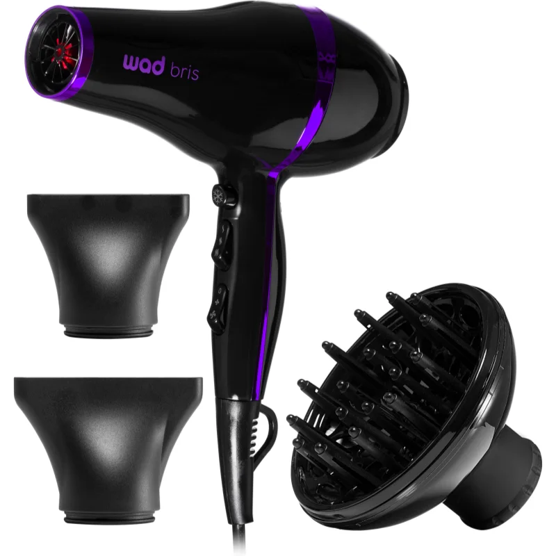 Wad Bris Hair Dryer сешоар Black/Purple - Електроуред - Сравни цени от 1 магазин с безплатна доставка