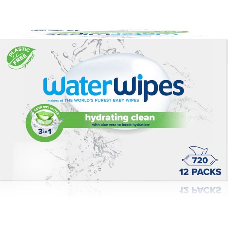 WaterWipes Hydrating Clean освежаващи мокри кърпички 12x60 бр.