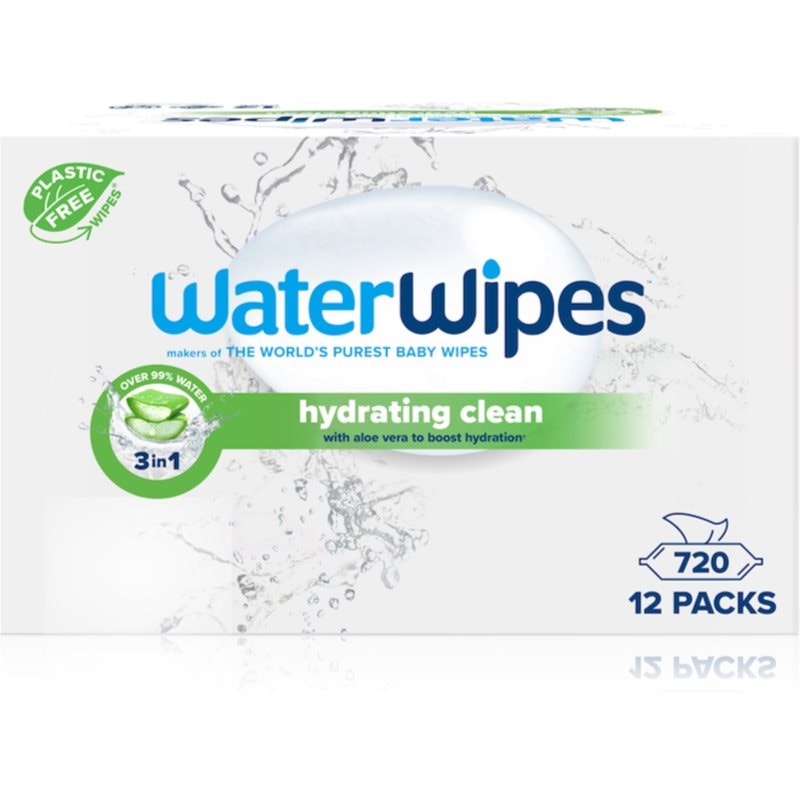 WaterWipes Hydrating Clean освежаващи мокри кърпички - Грижа за тяло - Сравни цени от 1 магазин с безплатна доставка