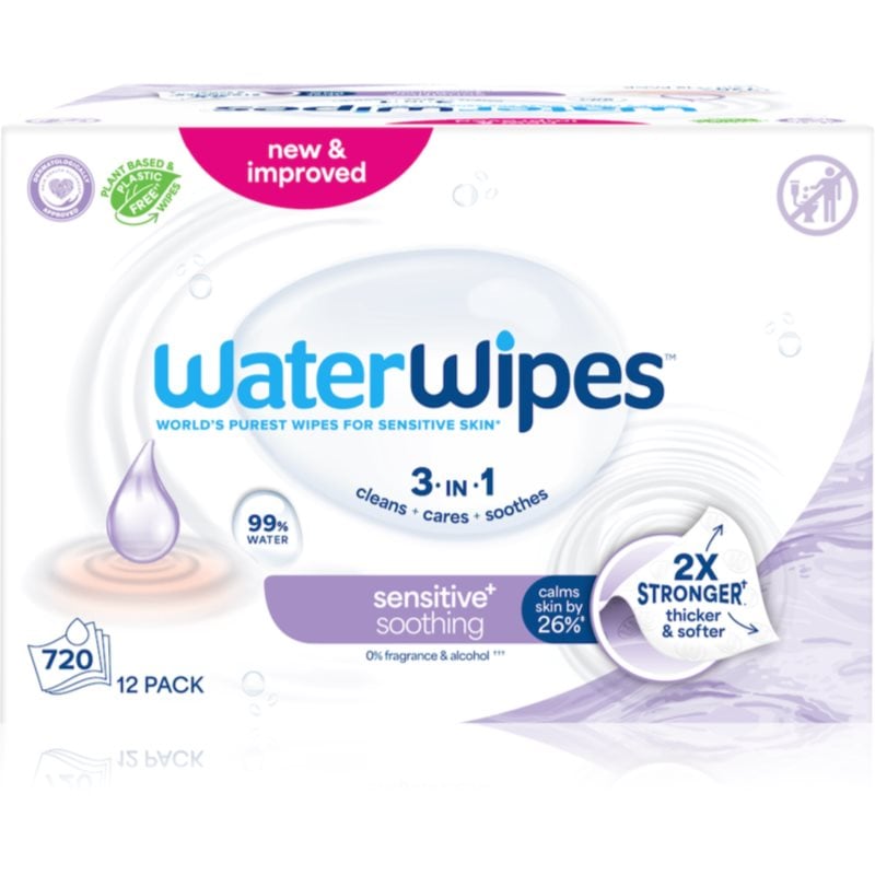 WaterWipes Soothing Clean нежни мокри кърпички за бебета