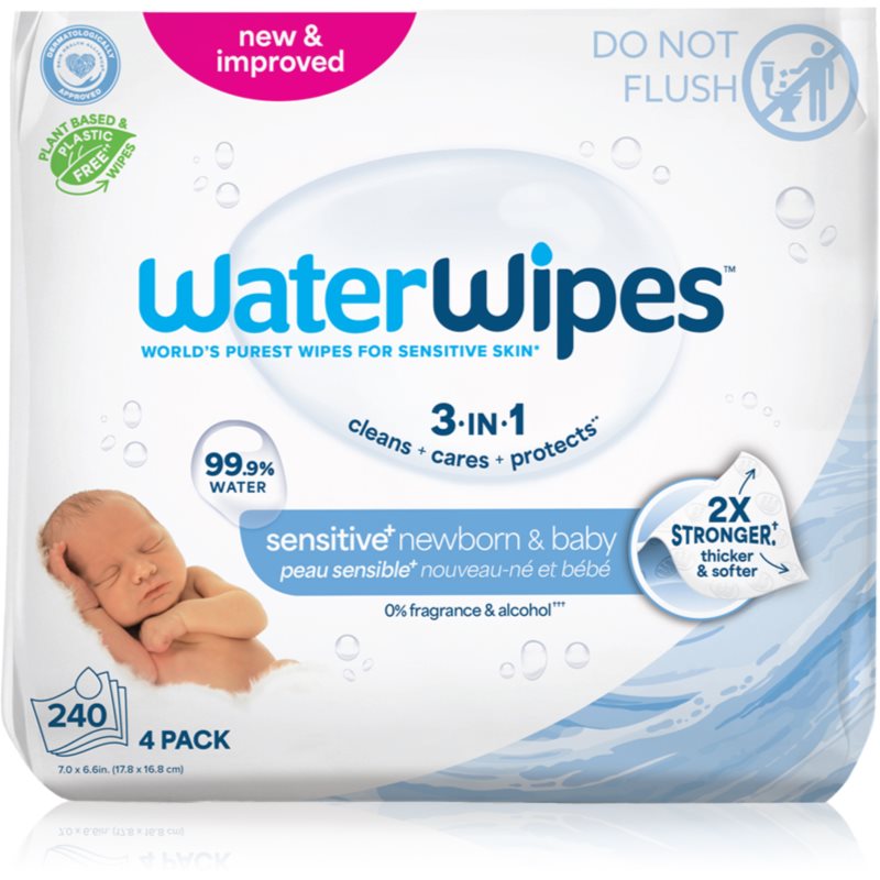 WaterWipes Baby Wipes 4 Pack нежни мокри кърпички за бебета - Грижа за тяло - Сравни цени от 1 магазин с безплатна доставка