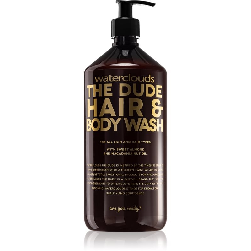 Waterclouds The Dude Hair & Body Wash душ гел и шампоан 2 в 1 - Грижа за коса - Сравни цени от 1 магазин с безплатна доставка