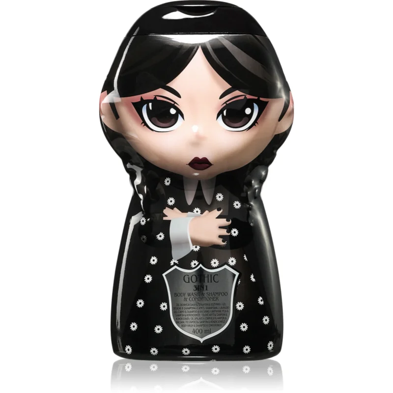 Wednesday Gothic Dark шампоан, балсам и душ гел 3 в 1 за деца Blueberry