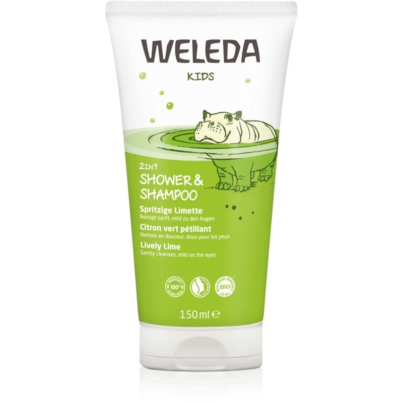 Weleda Kids Cheerful Lime душ-крем и шампоан за деца 2 в 1
