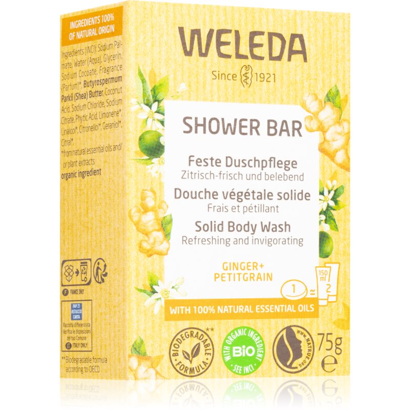 Weleda Weleda Shower Bar Ginger твърд сапун с джинджифил - Унисекс парфюм 75мл - Сравни цени от 1 магазин с безплатна доставка