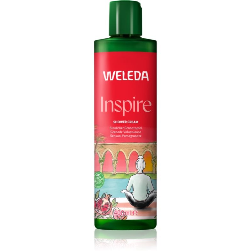 Weleda Inspire регенериращ душ крем Pomegranate, Orange and Vanilla