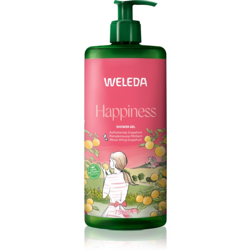 Weleda Happiness освежаващ душ гел Grapefruit, Tangerine and Lime