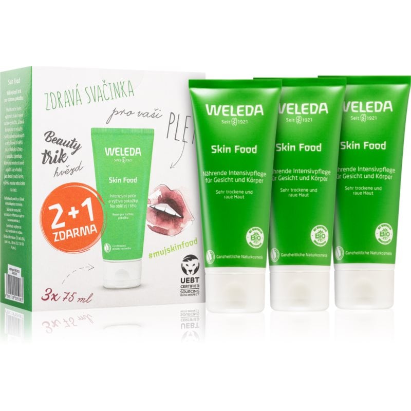 Weleda Skin Food универсален подхранващ крем с билки за много суха кожа 3x