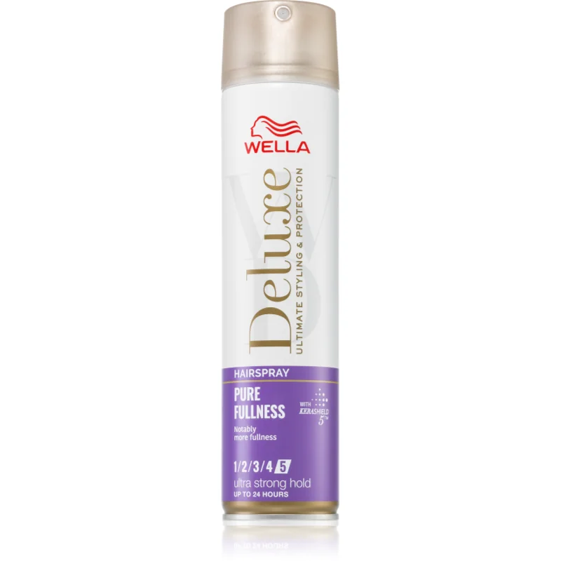 Wella Deluxe Pure Fullness лак за коса с екстра силна фиксация за обем - Грижа за коса - Сравни цени от 1 магазин с безплатна доставка