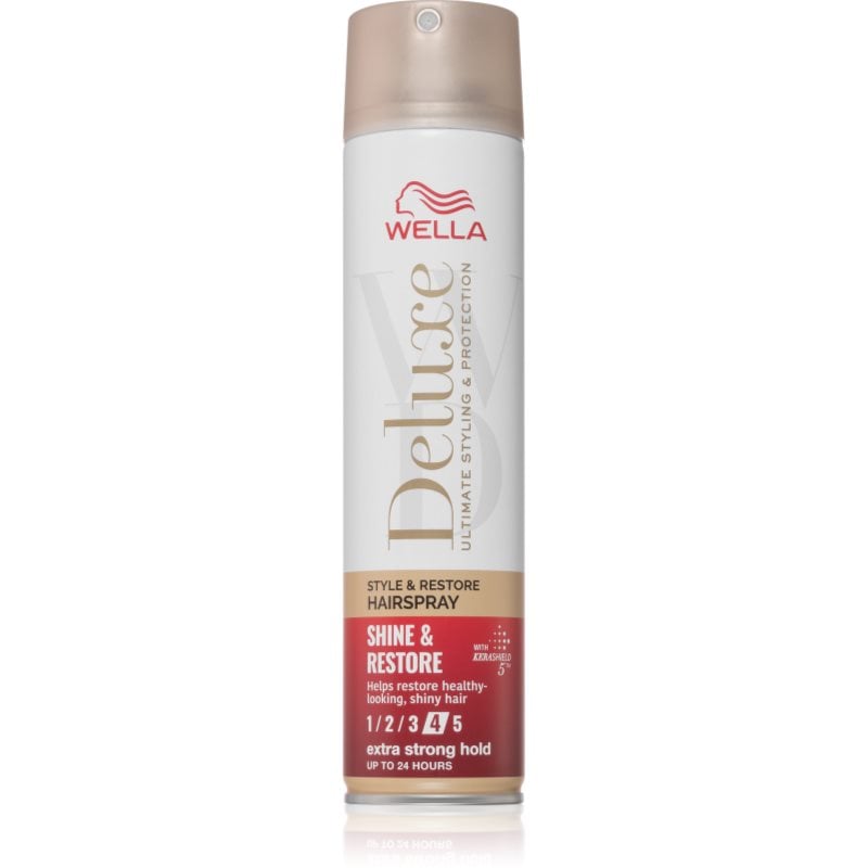 Wella Deluxe Shine & Restore лак за коса със силна фиксация за обем