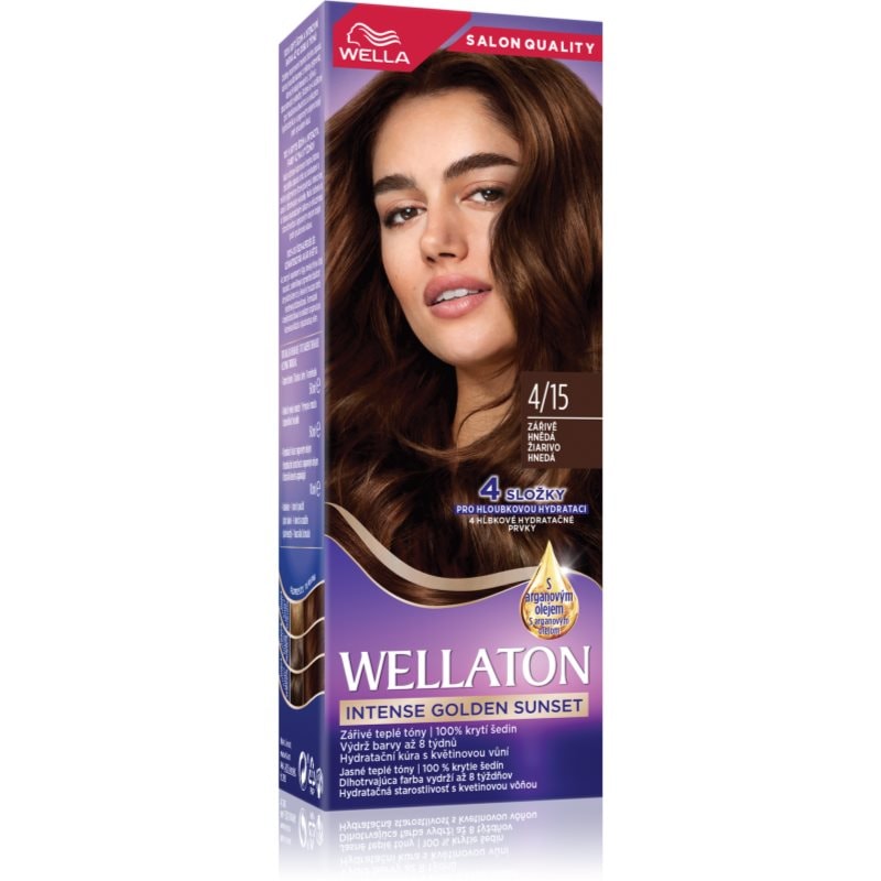 Wella Wella Wellaton Intense Golden Sunset перманентната боя за коса с арганово масло - Унисекс парфюм 1мл - Сравни цени от 1 магазин с безплатна доставка
