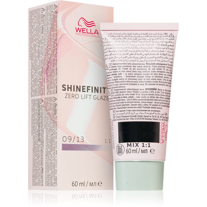 Wella Professionals Shinefinity Zero Lift Glaze полуперманентна тонираща боя за коса