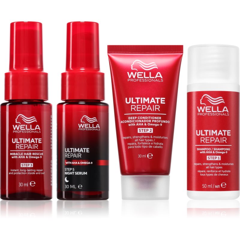 Wella Professionals Ultimate Repair Travel Set мини опаковка за увредена коса - Комплект - Сравни цени от 1 магазин с безплатна доставка