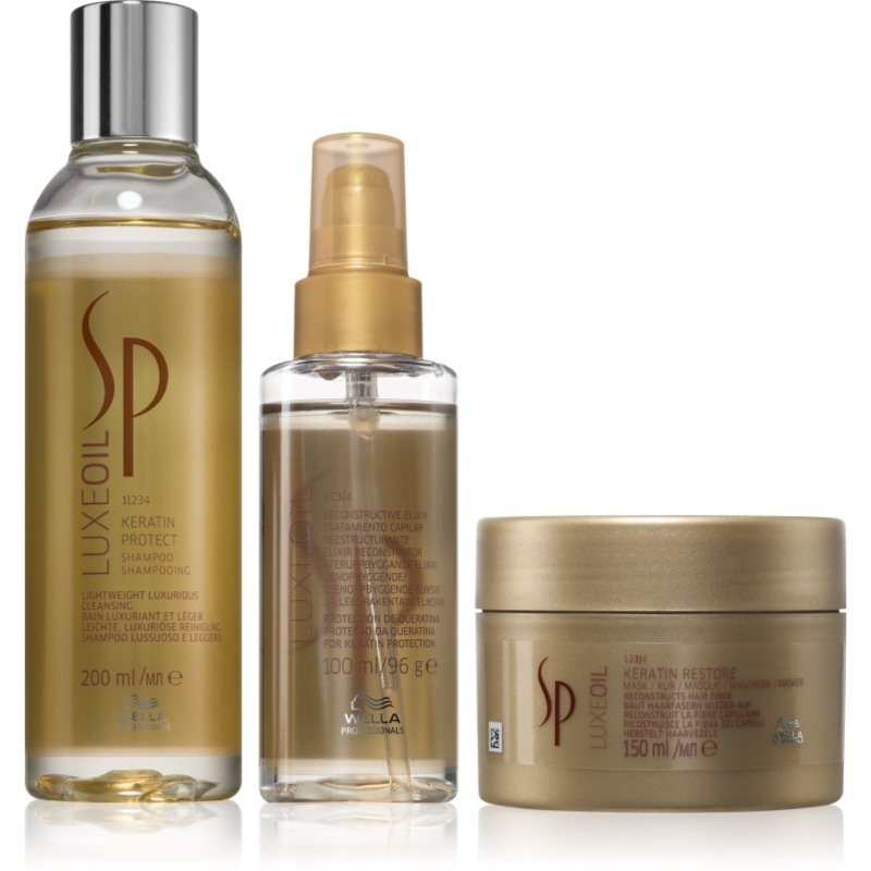 Wella Professionals SP Luxe Oil Set изгодна опаковка за постигане на съвършен вид на косата - Грижа за коса - Сравни цени от 1 магазин с безплатна доставка