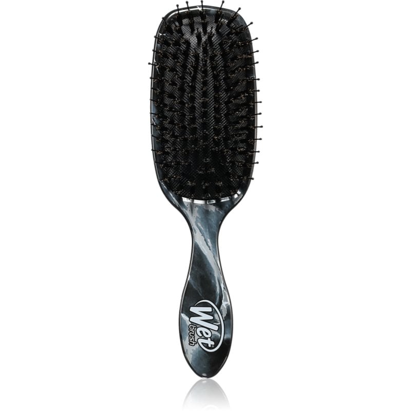 Wet Brush Shine Enhancer Четка за коса с косми от глиган Metalic marble - onyx