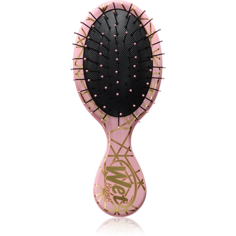 Wet Brush Mini Detangler Geos Четка за коса пътническа Peach