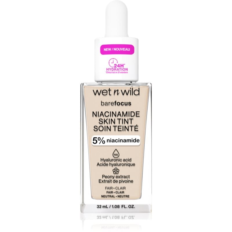 Wet n Wild BareFocus Niacinamide Skin Tint лек хидратиращ фон дьо тен