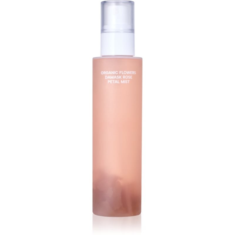 WHAMISA Organic Flowers Damask Rose Petal Mist хидратираща мъгла с успокояващ ефект
