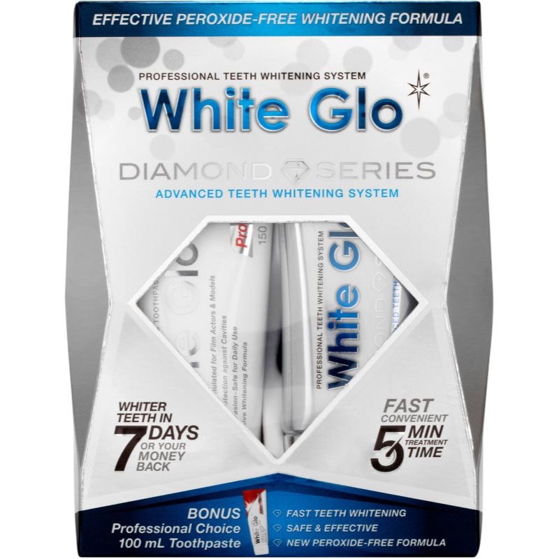 White Glo Diamond Series Whitening System комплект за избелване на зъби - Комплект - Сравни цени от 1 магазин с безплатна доставка
