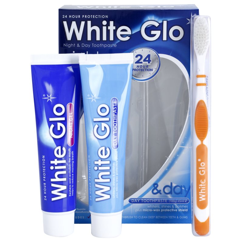 White Glo Night & Day Toothpaste Set Комплект за дентална грижа - Комплект - Сравни цени от 1 магазин с безплатна доставка