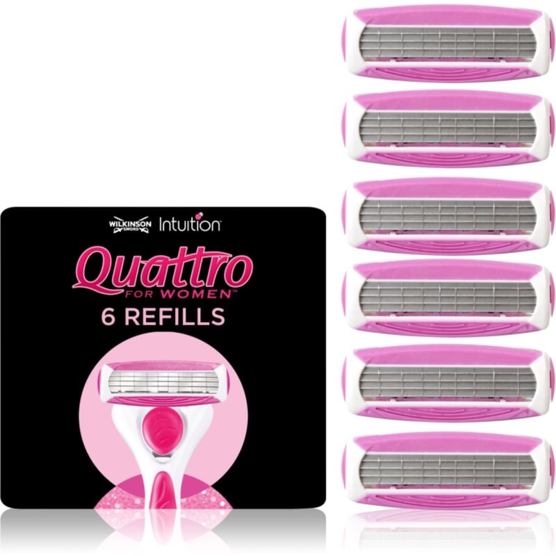 Wilkinson Sword Quattro for Women Aloe & Vit. E сменяеми глави - Електроуред - Сравни цени от 1 магазин с безплатна доставка