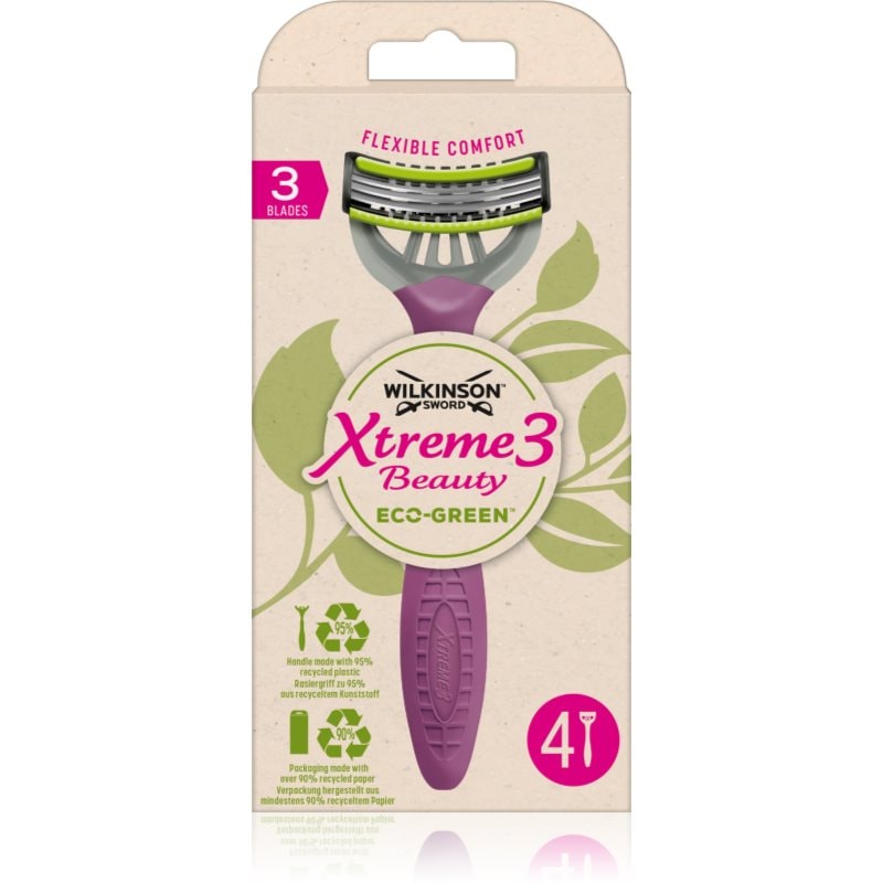Wilkinson Sword Wilkinson Sword Xtreme 3 Beauty Eco Green самобръсначка за еднократна употреба - Унисекс парфюм - Сравни цени от 1 магазин с безплатна доставка