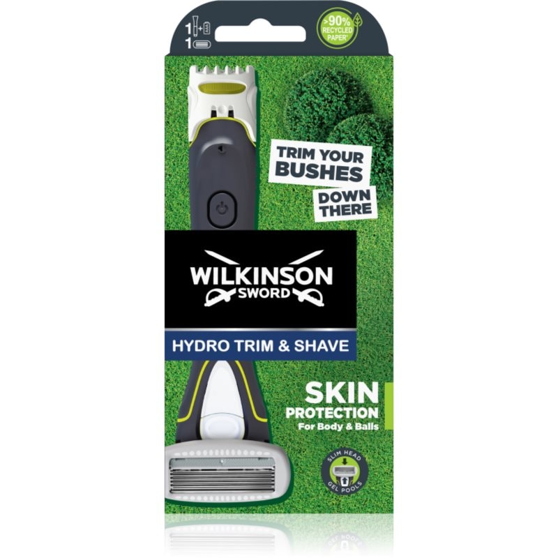Wilkinson Sword Wilkinson Sword Hydro Trim and Shave Skin Protection For Body and Balls електрическа самобръсначка - Унисекс парфюм - Сравни цени от 1 магазин с безплатна доставка