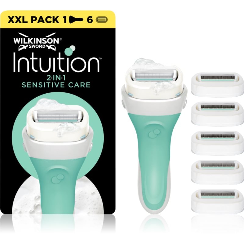 Wilkinson Sword Intuition Sensitive Care самобръсначка + резервни остриета - Електроуред - Сравни цени от 1 магазин с безплатна доставка