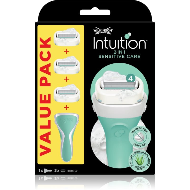 Wilkinson Sword Intuition 2 in 1 Sensitive Care самобръсначка Резервни остриета - Грижа за тяло - Сравни цени от 1 магазин с безплатна доставка