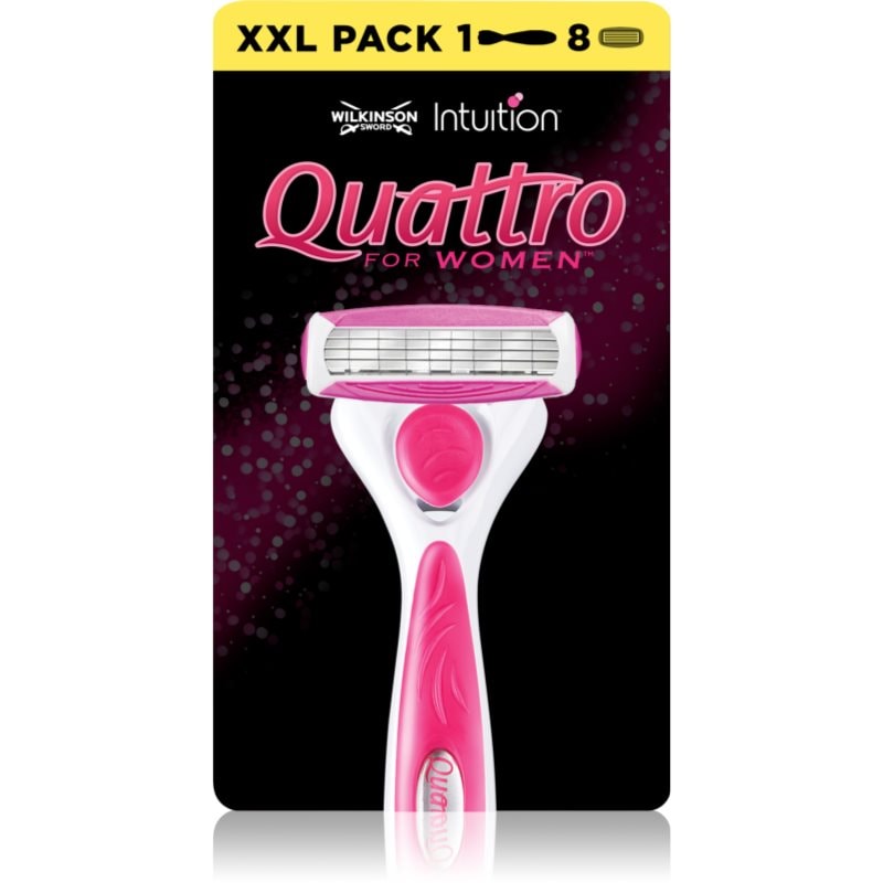 Wilkinson Sword Quattro for Women Aloe & Vit. E самобръсначка Резервни остриета 8 СК - Електроуред - Сравни цени от 1 магазин с безплатна доставка