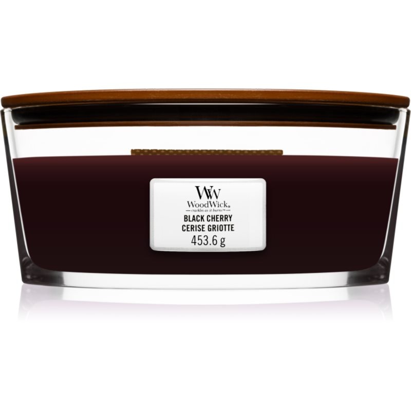 Woodwick Black Cherry ароматна свещ с дървен фитил (hearthwick) 453 гр. - Аромат - Сравни цени от 1 магазин с безплатна доставка