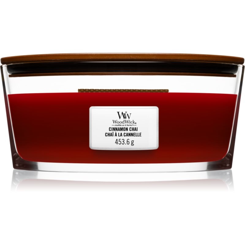 Woodwick Cinnamon Chai ароматна свещ с дървен фитил (hearthwick) 453 гр. - Аромат - Сравни цени от 1 магазин с безплатна доставка