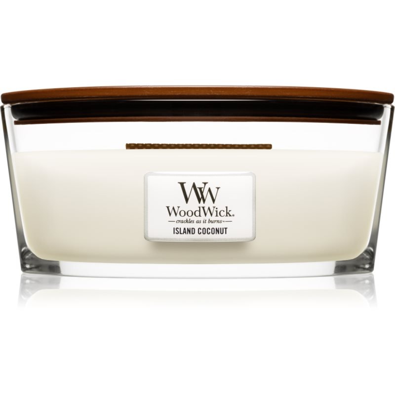 Woodwick Island Coconut ароматна свещ с дървен фитил (hearthwick) 453 гр. - Аромат - Сравни цени от 1 магазин с безплатна доставка