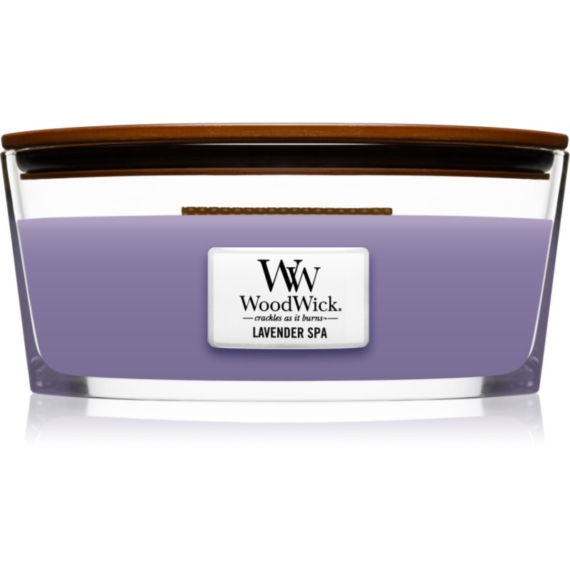 Woodwick Lavender Spa ароматна свещ с дървен фитил (hearthwick) 453 гр. - Аромат - Сравни цени от 1 магазин с безплатна доставка