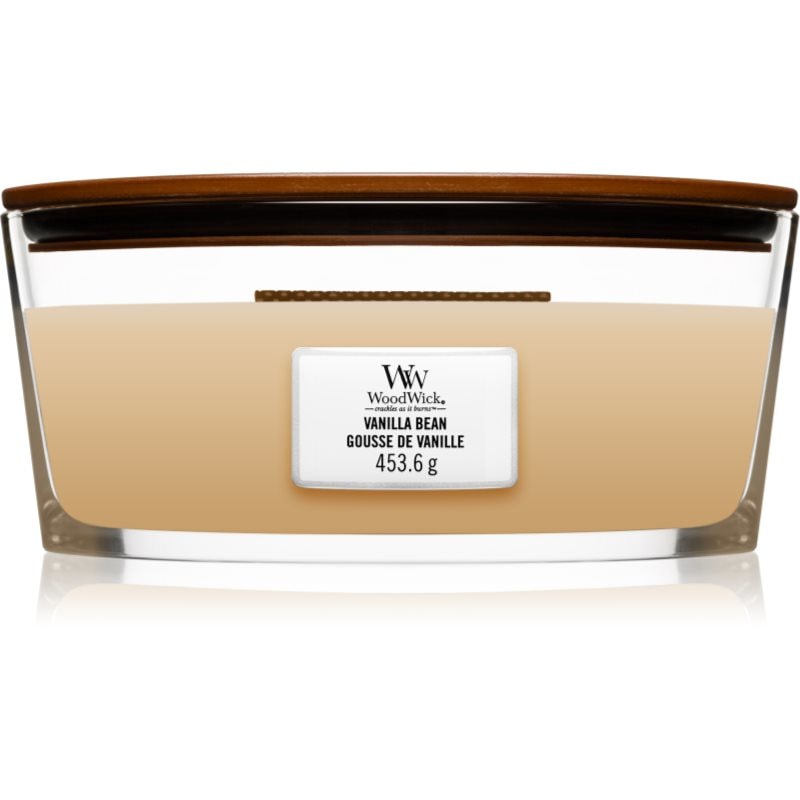 Woodwick Vanilla Bean ароматна свещ с дървен фитил (hearthwick) 453.6 гр. - Аромат - Сравни цени от 1 магазин с безплатна доставка